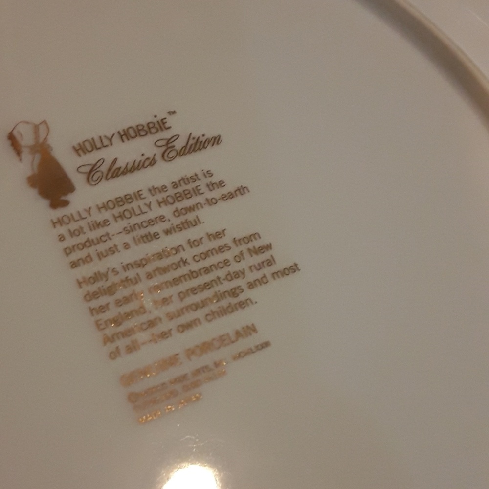 Classic Holly Hobbie dinner plate - Picture 4 of 4